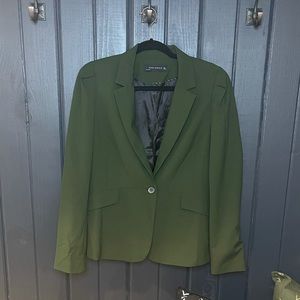 Zara dark green blazer with gold embellishment